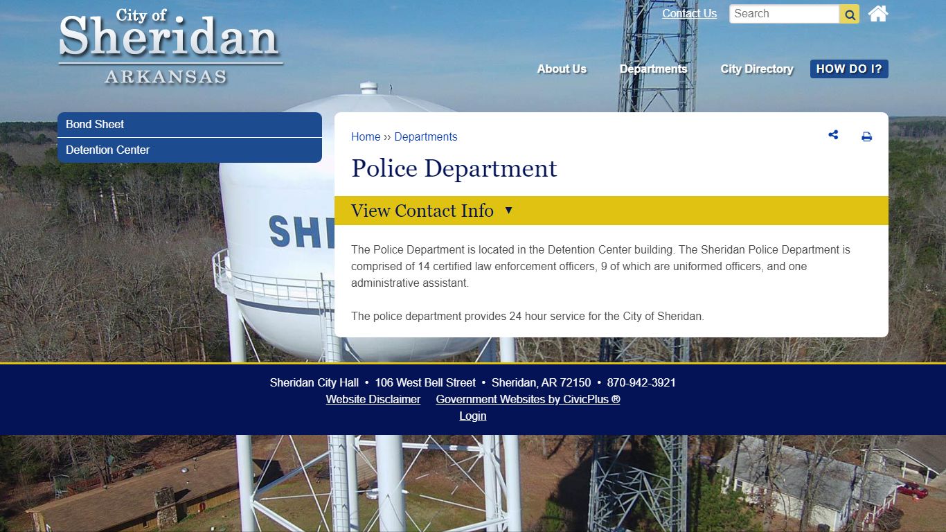 Police Department | Sheridan AR